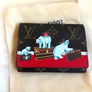 Louis Vuitton Xmas Polar Bear Victorine Wallet NEW